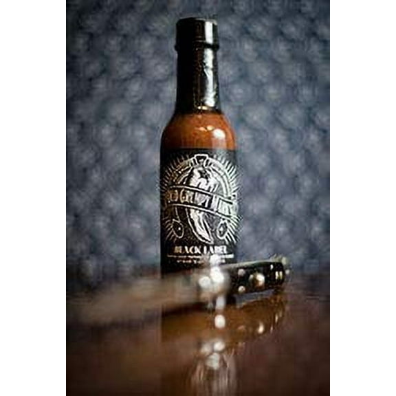 Old Grumpy Marks, Black Label, Ghost Pepper Hot Sauce, 5 ounce