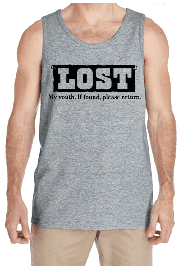 Old Guy Dad Grandpa Gifts Funny Mens Tank Tops Graphic Tees Sleeveless Shirts Men