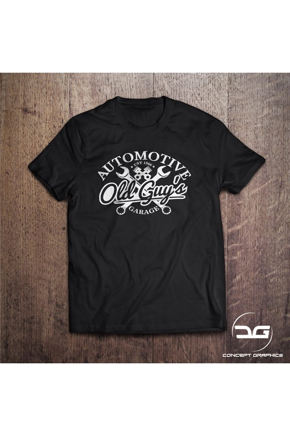 Old Guys Garage Automotive Funny Mechanics Engineering Car T-Shirt Birthday Gift