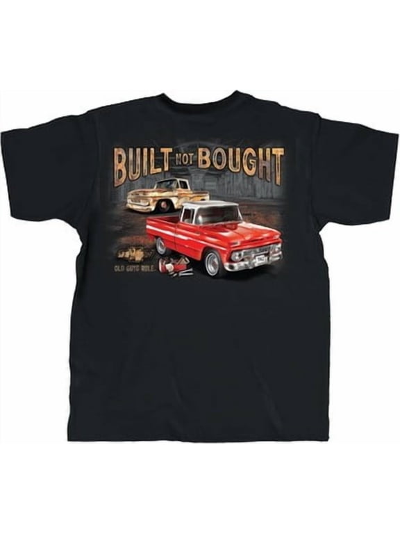 Old Guys Rule Men Car Built Not Bought Graphic Antique T-Shirt BLACK Unisex S-5XL Hot Trending Shirt, Vintage Birthday Gift