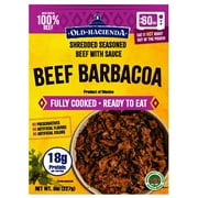 Old Hacienda Beef Barbacoa, Shelf-Stable Heat and Eat 8oz. (227g) Pouch in Authentic Mexican Flavors