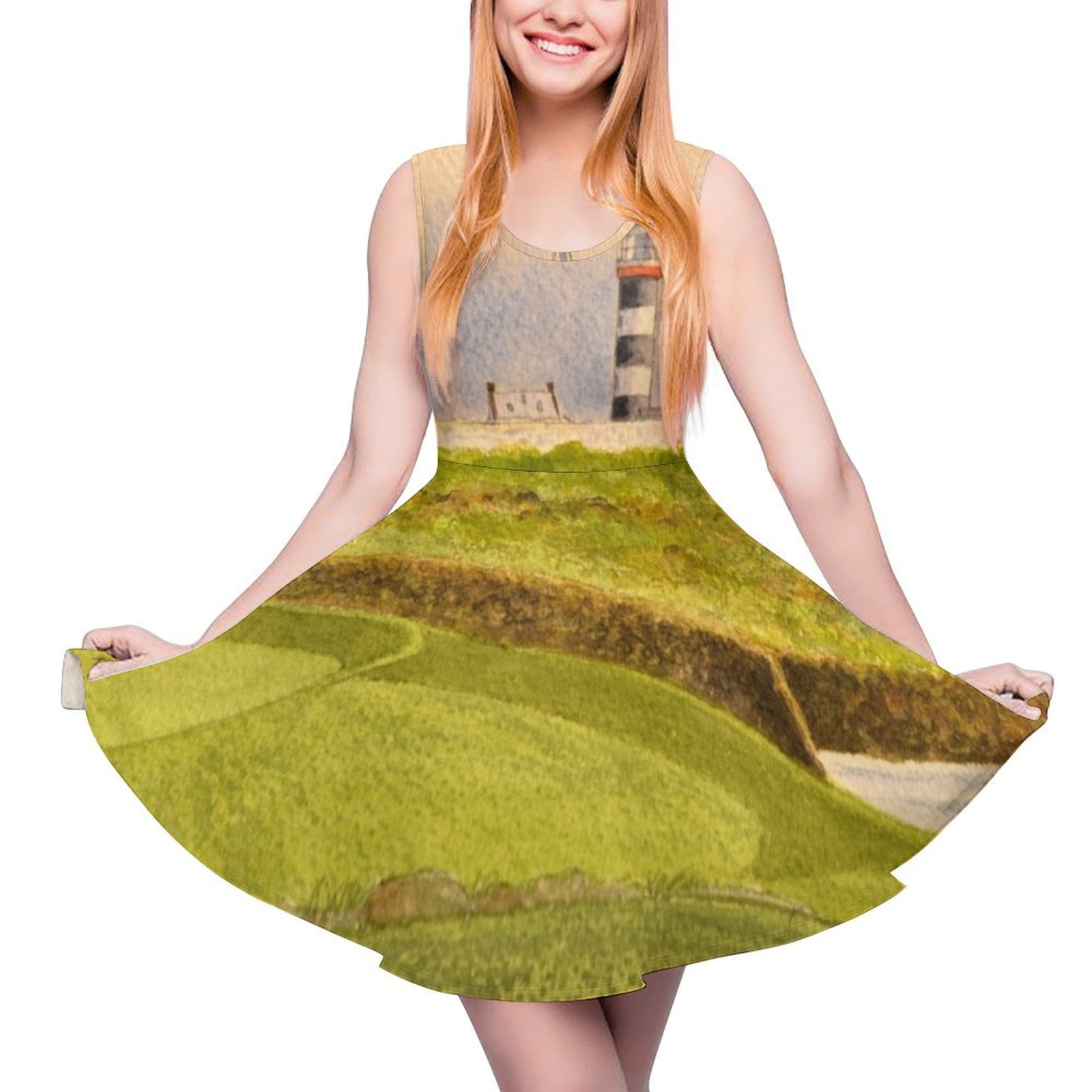 Old Head Golf Course 17th Hole Sleeveless Dress Female clothing chic and elegant evening dress