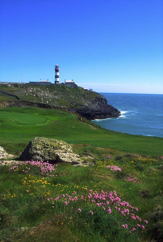 Old Head Of Kinsale Lighthouse Kinsale Co Cork Ireland Canvas Art - The Irish Image Collection Design Pics (12 x 18)