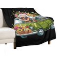thumbnail image 1 of Old Hippie Woman And Flower Bus Super Soft Blanket Christmas Throw Blanket Flannel Microfiber Blankets for Couch Bed Sofa Fluffy and Warm 30"x40", 1 of 9
