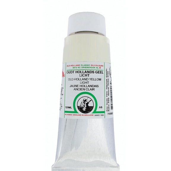Old Holland Classic Oil Color - Old Holland Yellow Light, 125 ml tube
