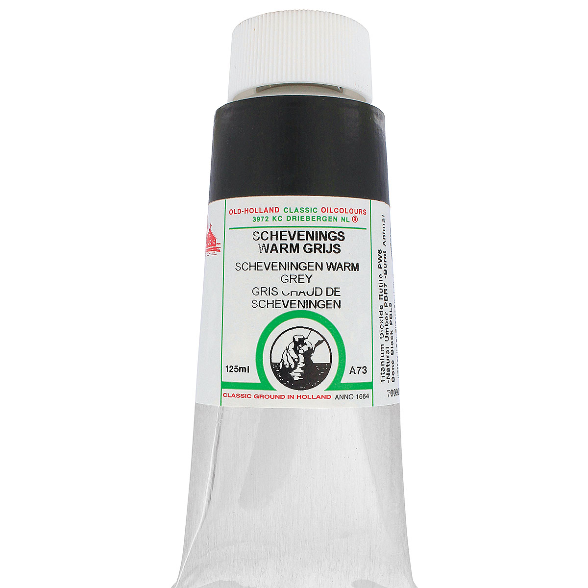 Old Holland Classic Oil Color - Scheveningen Warm Gray, 125 ml tube