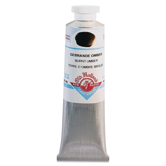 Old Holland New Masters Classic Acrylics - Burnt Umber, 60 ml tube