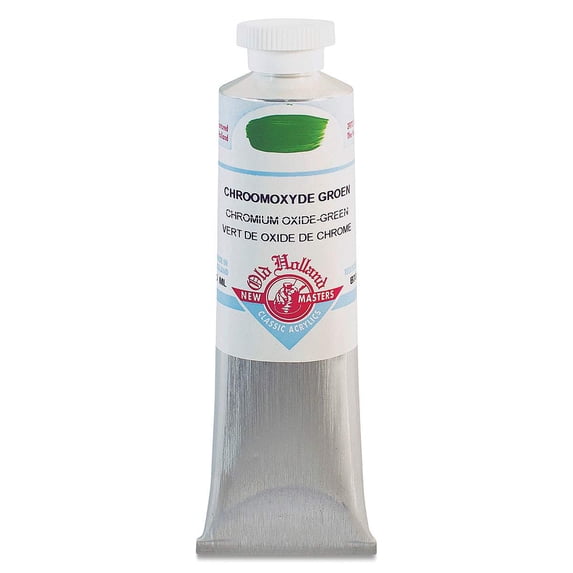 Old Holland New Masters Classic Acrylics - Chromium Oxide Green, 60 ml tube