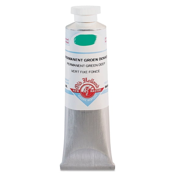 Old Holland New Masters Classic Acrylics - Permanent Green Deep, 60 ml tube