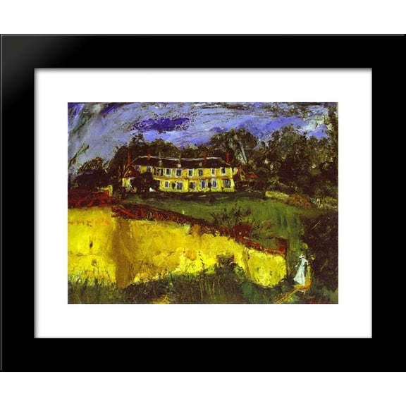 Old House near Chartres 20x24 Framed Art Print by Chaim Soutine