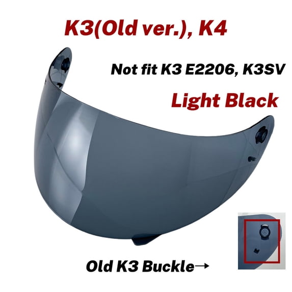 Old K3 Helmet Visor for AGV K4 Face Shield Motorcycle Lens Accessories