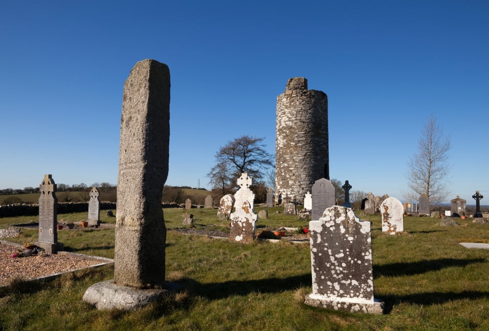 Old Kilcullen Round Tower County Kildare Ireland Canvas Art - Panoramic Images (12 x 36)