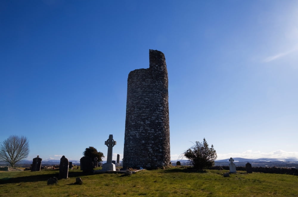 Old Kilcullen Round Tower County Kildare Ireland Canvas Art - Panoramic Images (12 x 36)