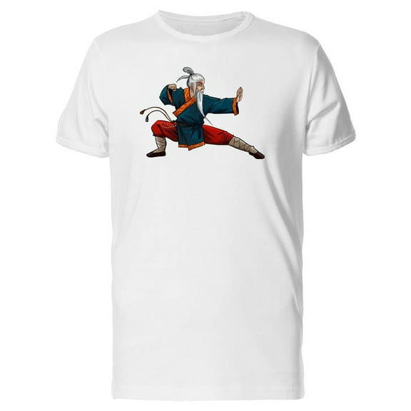 Old Kung Fu Master T-Shirt Men -Image by Shutterstock, Male Small