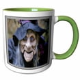 thumbnail image 1 of 3drose, Old Lady Costume with Frame, 11oz Two-tone Green Mug, 1 of 6