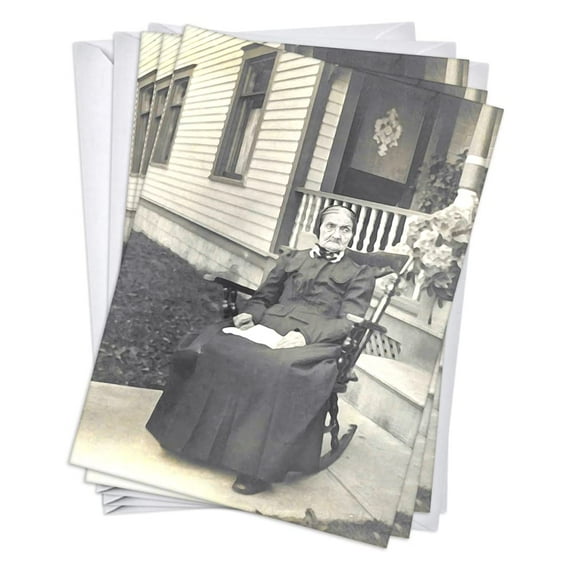 Old Lady Rocker Funny Womens Birthday Greeting Cards | 3 Pack Set (5x7)