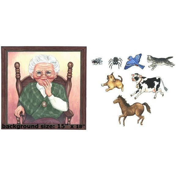 Old Lady Who Swallowed A Fly Precut Felt Figures