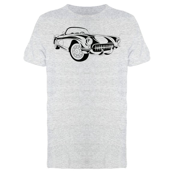 Old Line Art Car T-Shirt Men -Image by Shutterstock, Male Small
