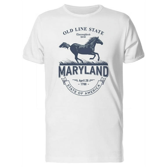 Old Line State Maryland 1788 T-Shirt Men -Image by Shutterstock, Male Large