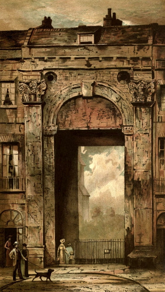 Old London 1900 Arundel House Strand Canvas Art - Waldo Sergeant (24 x 36)