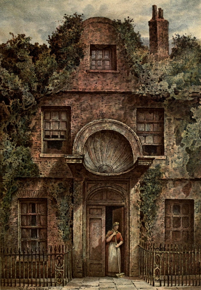 Old London 1900 Doorway in Fairfax hse Putney Canvas Art - Waldo Sergeant (24 x 36)