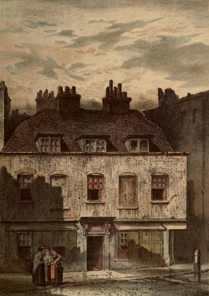 Old London 1900 Dyott St Bloomsbury Canvas Art - Waldo Sergeant (24 x 36)