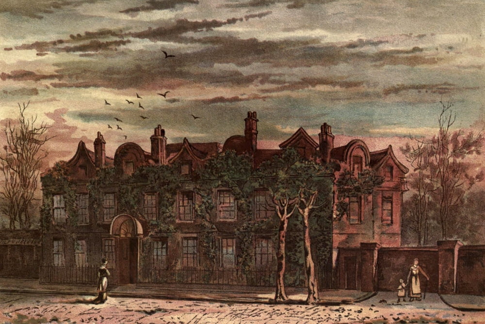 Old London 1900 Fairfax house Putney Canvas Art - Waldo Sergeant (24 x 36)