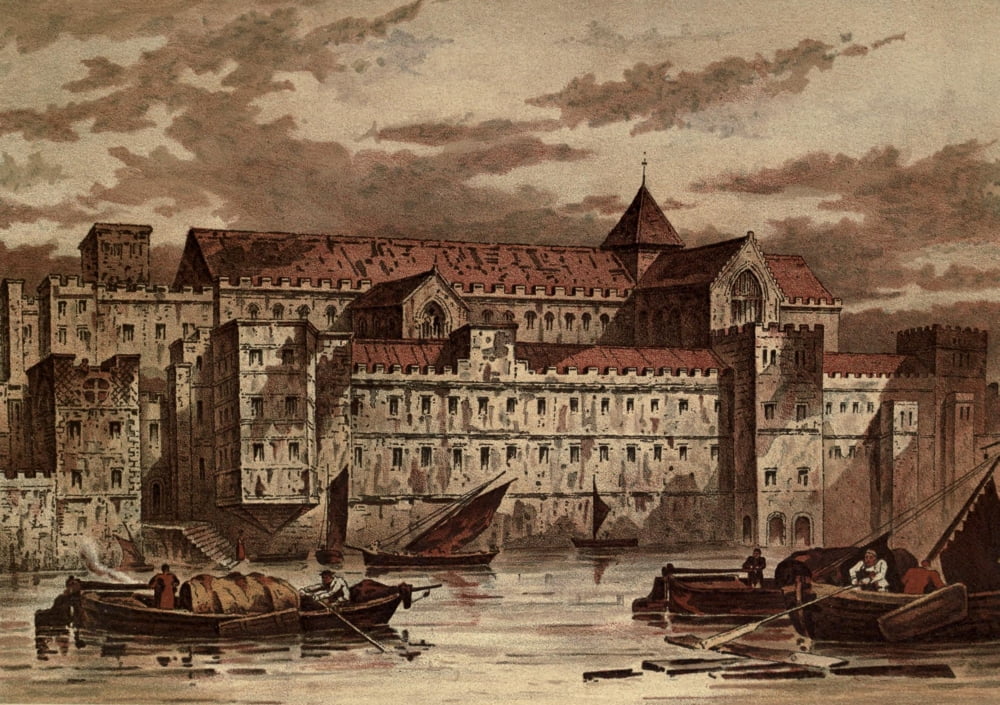 Old London 1900 Savoy Palace Strand Canvas Art - Waldo Sergeant (18 x 24)