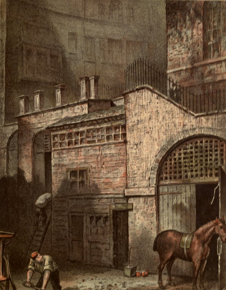Old London 1900 York House Canvas Art - Waldo Sergeant (24 x 36)