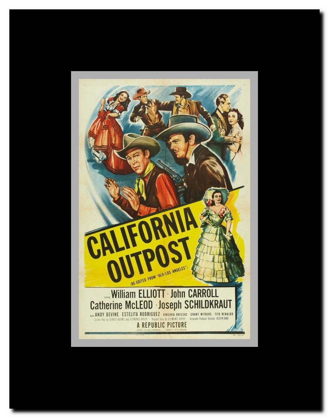 Old Los Angeles Framed Movie Poster
