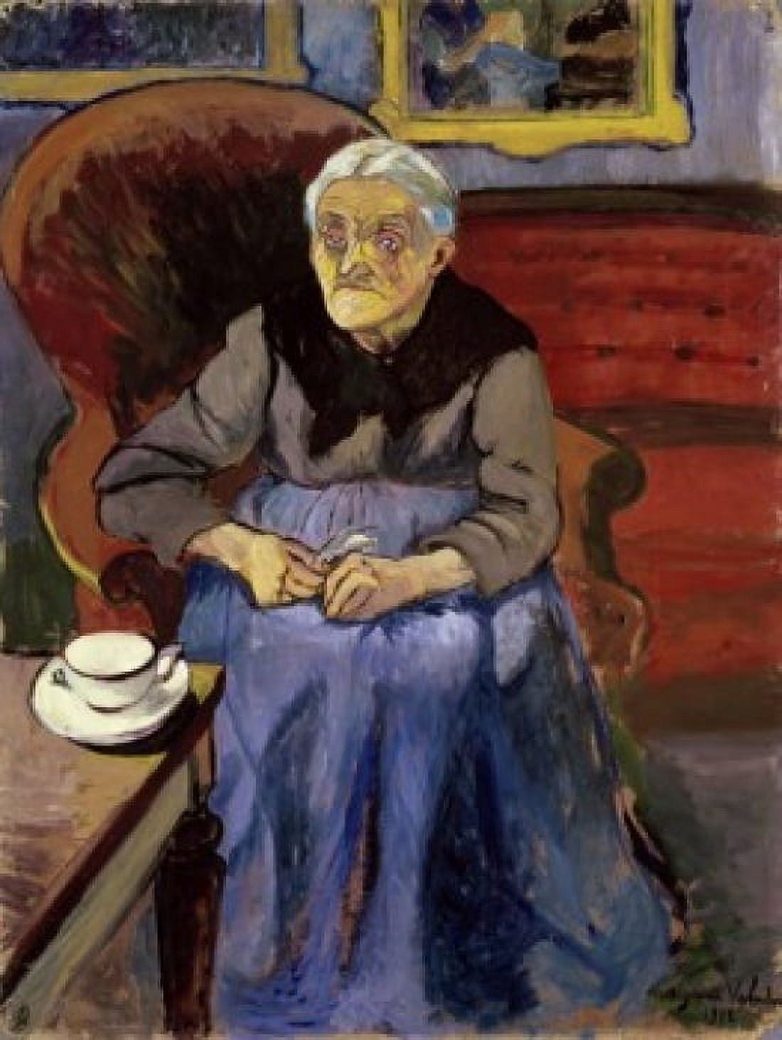 Old Maid (Vielle Femme) Suzanne Valadon (1867-1938French) Canvas Art - Suzanne Valadon (18 x 24)