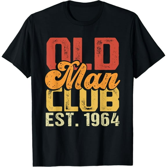 Old Man Club Est.1964 Birthday - Vintage Graphic T-Shirt