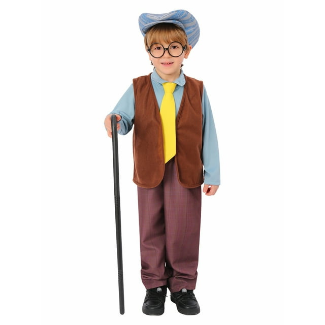Old Man Costume for Kids, Christmas Boys Grandpa Costumes Halloween