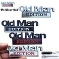thumbnail image 1 of Old Man Edition Metal Emblem,Old Man Edition Car Emblem 3D Metal Sticker Badge – Funny Edition Nameplate Decal For Side Rear Tailgate Bumper – Waterproof Rustproof Adhesive,Car Truck Suv Motorcycle, 1 of 6