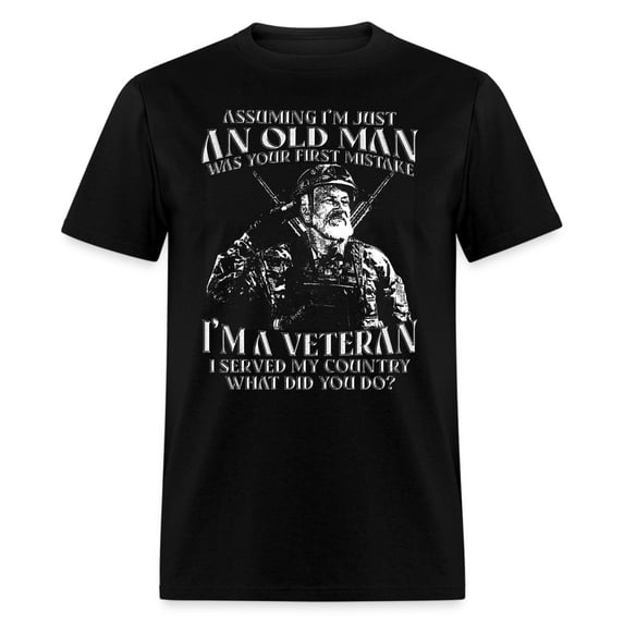 Old Rural Man Old Man I'm A Veteran I Served My Country Creative Theme Suited To ...