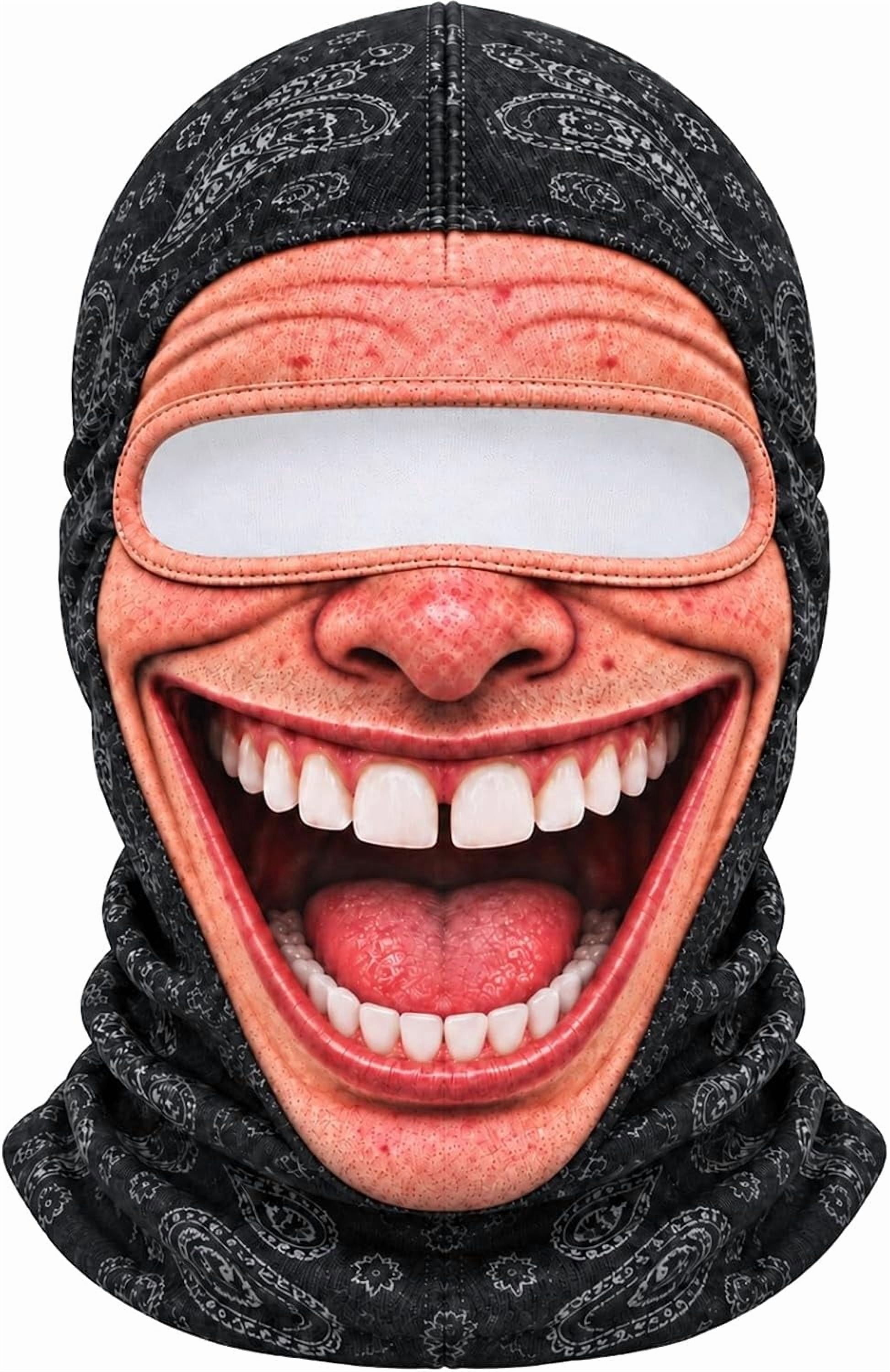 Old Man Mask, Funny Face Ski Mask for Winter Outdoor Activities ...