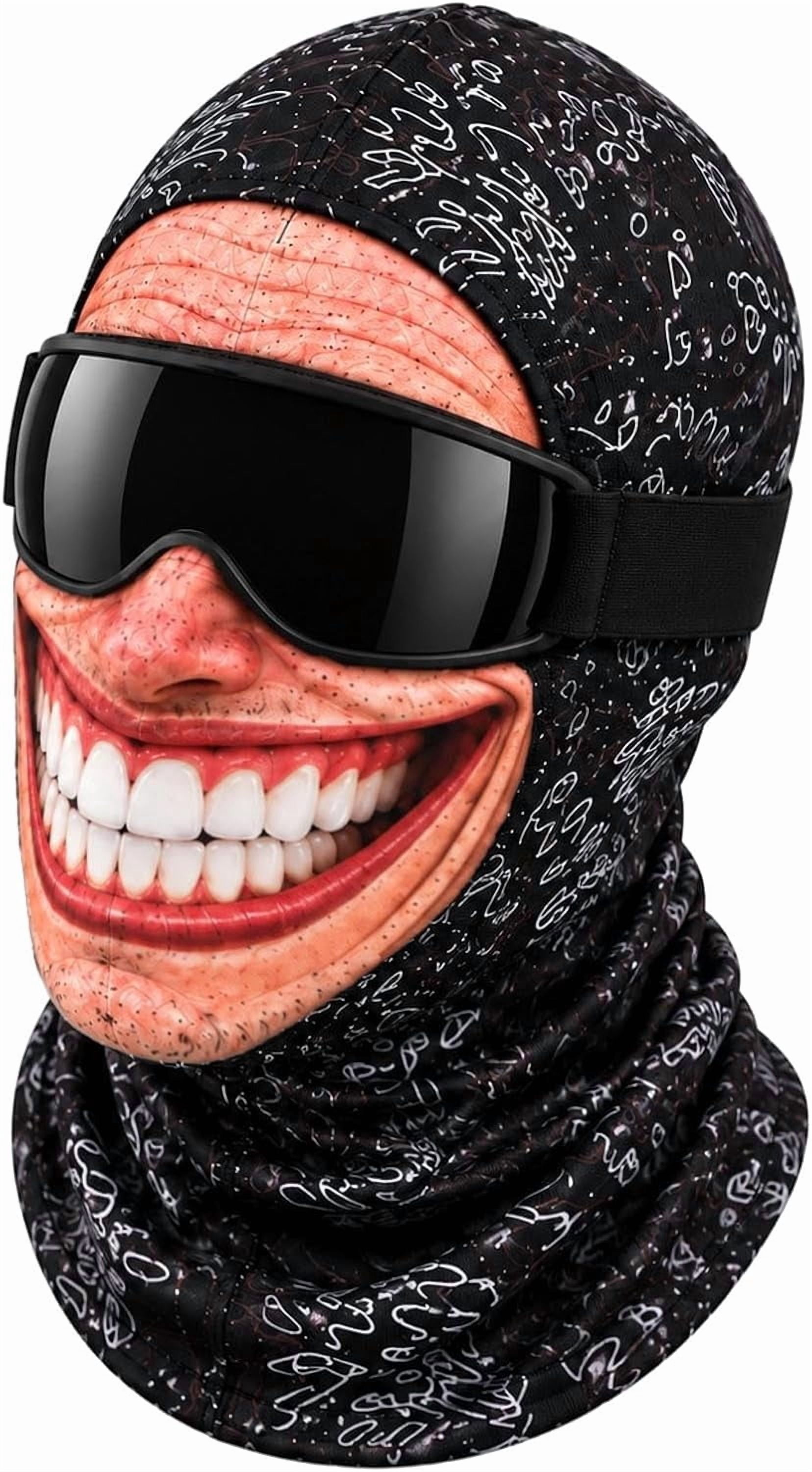Old Man Mask, Funny Face Ski Mask for Winter Outdoor Activities ...
