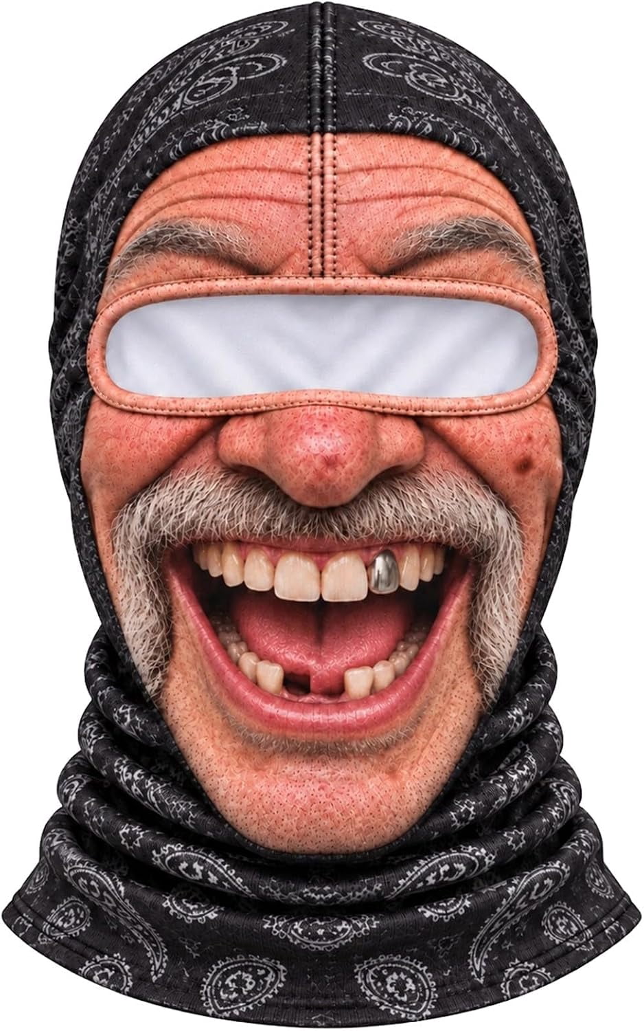 Old Man Mask, Funny Face Ski Mask for Winter Outdoor Activities ...