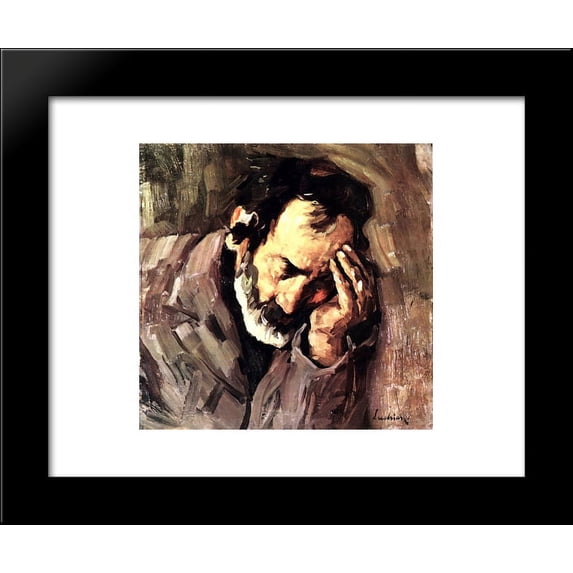 Old Man Nicolae the Fiddler 20x24 Framed Art Print by Stefan Luchian