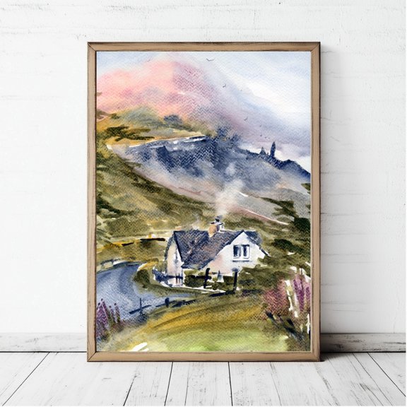 Old Man Of Storr Scotland Landscape Wall Art Decor Unframed Paper Print