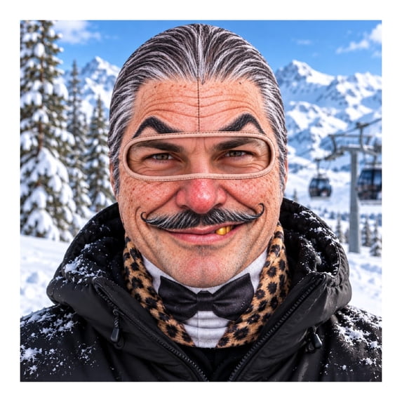 Old Man Ski Mask Funny Realistic Balaclava 3D Printed Full Face Cover ...