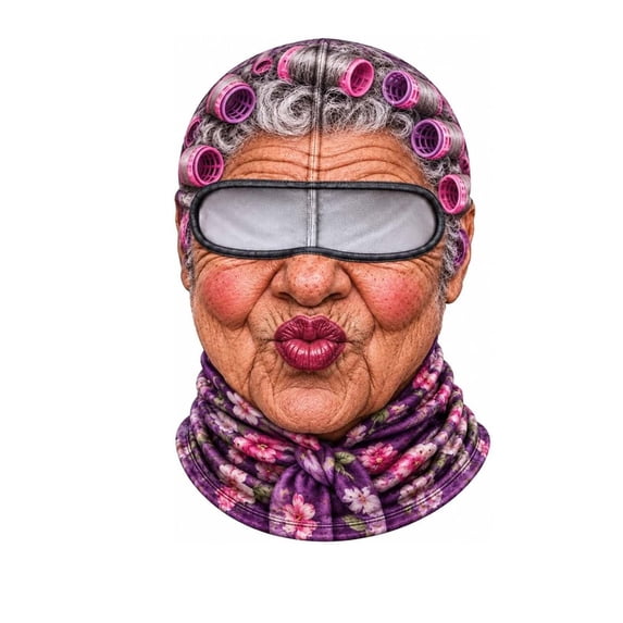Old Man Ski Mask Funny Realistic Face Balaclava 3D Printed Full Face ...