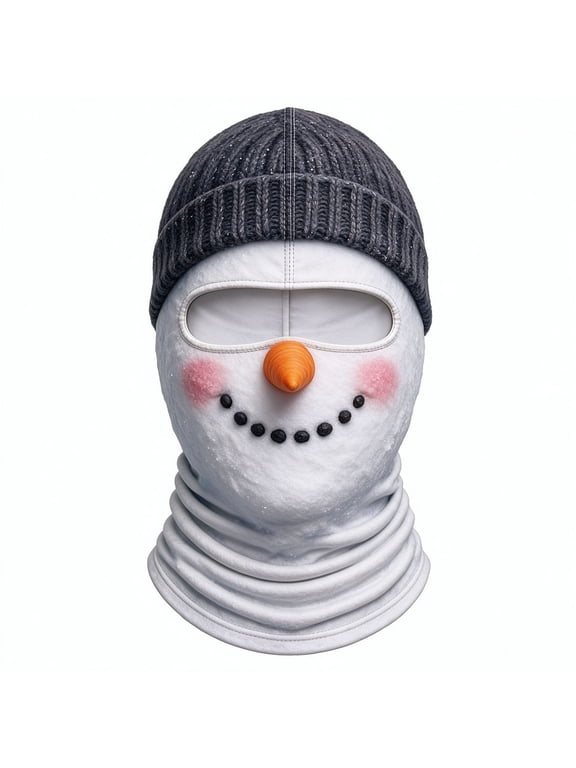 Old Man Ski Mask Funny Realistic Face Balaclava, 3D Printed Funny Ski Mask, Multiple Breathable Full Face Funny Ski Masks for Riding, Skiing