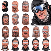 Old Man Ski Mask Funny Realistic Face - Ski Mask 3D Print Windproof