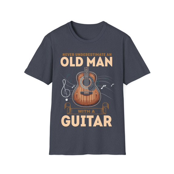 Old Man With A Guitar Player Guitarist Musician Music Lover TShirt