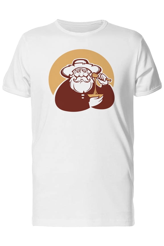 Old Man With Honey T-Shirt Men -Image by Shutterstock, Male Medium