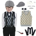 thumbnail image 1 of Old Man for Boys 100 Days of School Boys Old Man Outfit Set for Boys, 1 of 5
