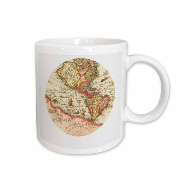 3drose, Old Map, 11oz Mug