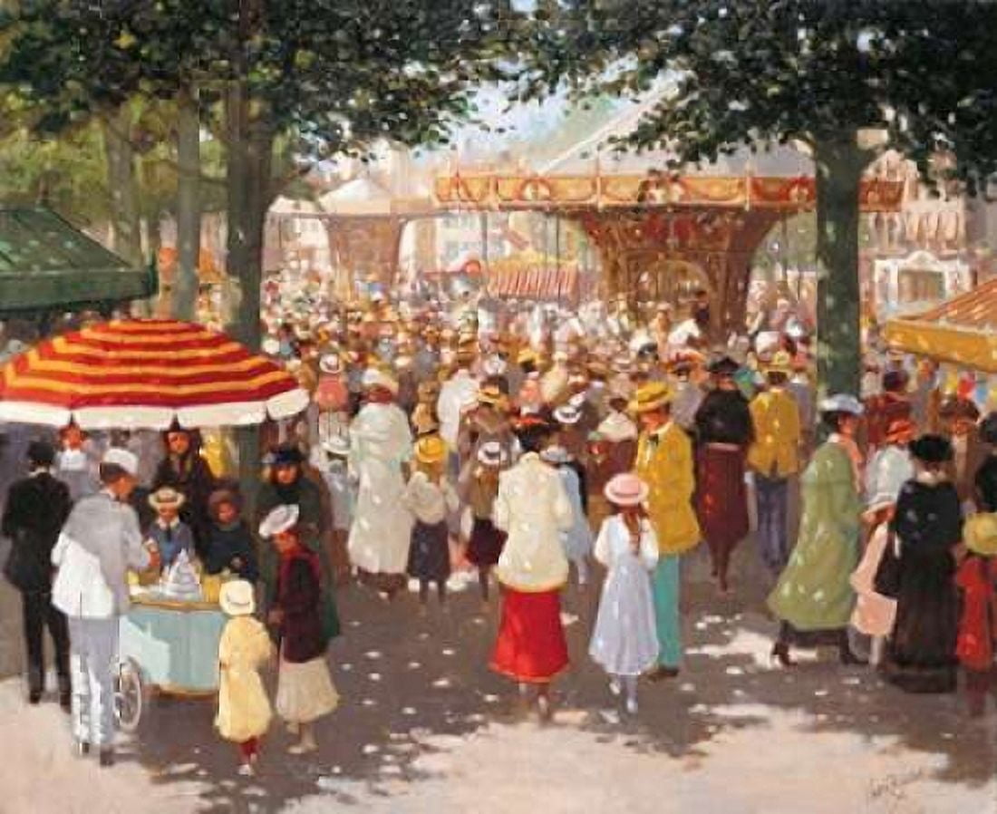 Old Market place III Canvas Art - Carel van Rooijen (20 x 24)