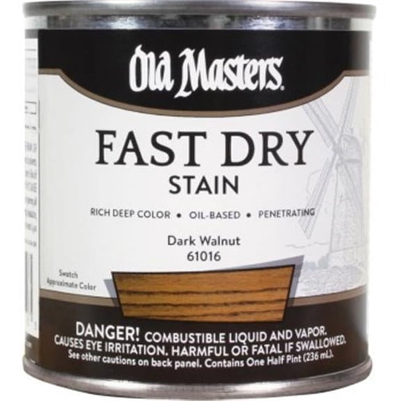 Old Masters 0.5 Pint Dark Walnut Fast Dry Stain
